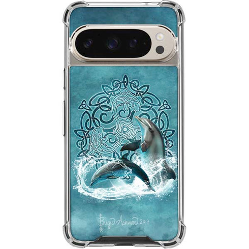 Celtic Dolphin by Brigid Ashwood Pixel 9/9 Pro Clear Case