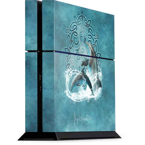 Celtic Dolphin by Brigid Ashwood PlayStation PS4 Skins