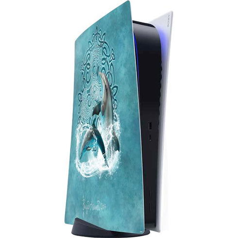 Celtic Dolphin by Brigid Ashwood PlayStation PS5 Skins