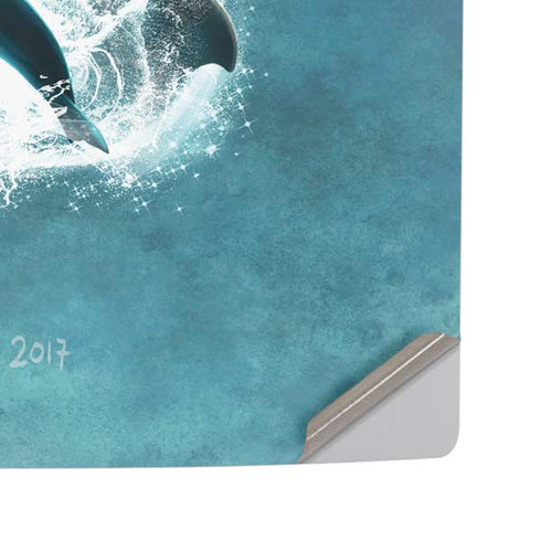 Celtic Dolphin by Brigid Ashwood PS5 Pro Disk Console Skin