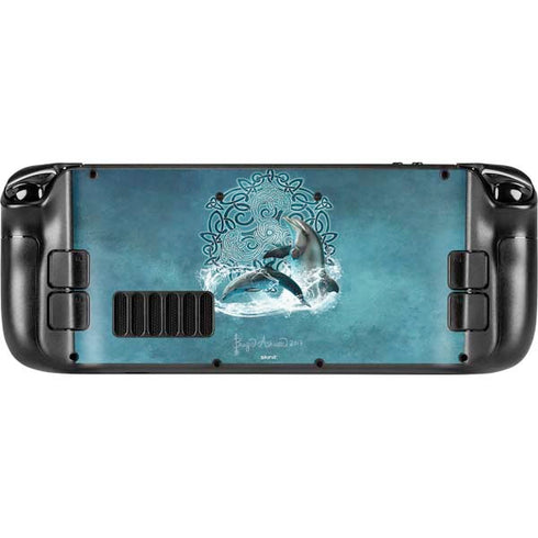 Brigid Ashwood Celtic Dolphin Steam Deck Handheld Gaming Computer Skin