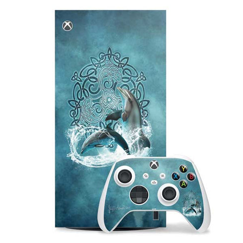 Celtic Dolphin by Brigid Ashwood Xbox Series X Skins