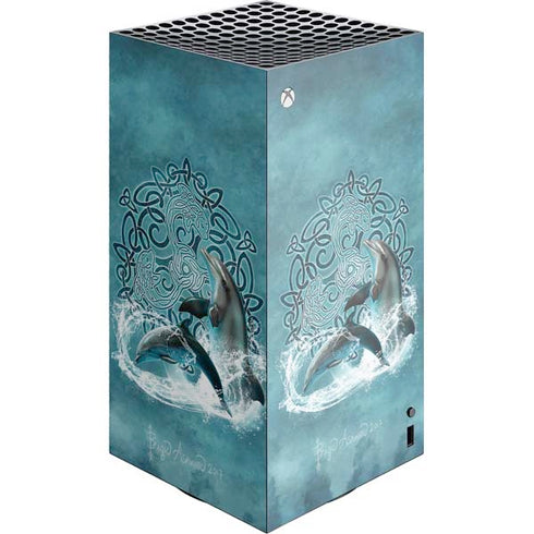 Celtic Dolphin by Brigid Ashwood XBox Series X Digital Edition Console Skin