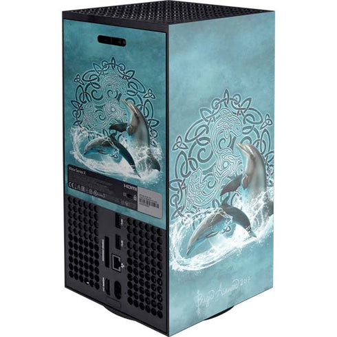 Celtic Dolphin by Brigid Ashwood XBox Series X Digital Edition Console Skin
