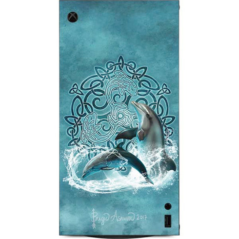 Celtic Dolphin by Brigid Ashwood XBox Series X Digital Edition Console Skin