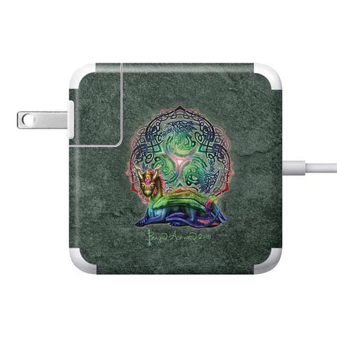 Celtic Dragon by Brigid Ashwood 85W Power Adapter (15 and 17 inch MacBook Pro Charger) Skin