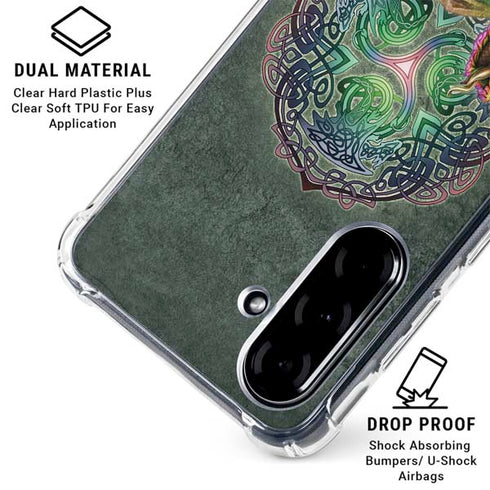 Celtic Dragon by Brigid Ashwood Galaxy A36 5G Clear Case