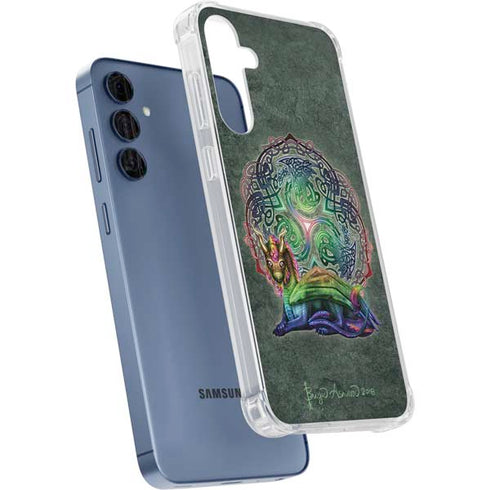 Celtic Dragon by Brigid Ashwood Galaxy A55 5G Clear Case
