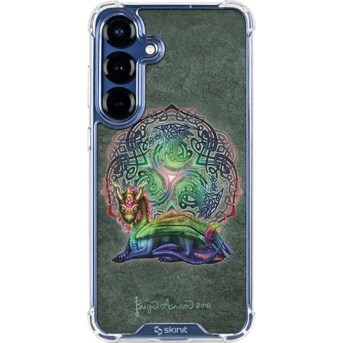 Celtic Dragon by Brigid Ashwood Galaxy S25 Clear Case