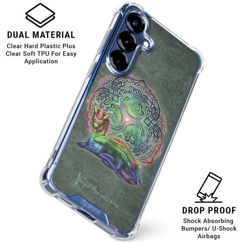 Celtic Dragon by Brigid Ashwood Galaxy S25 Clear Case