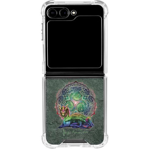 Celtic Dragon by Brigid Ashwood Galaxy Z Flip6 Clear Case