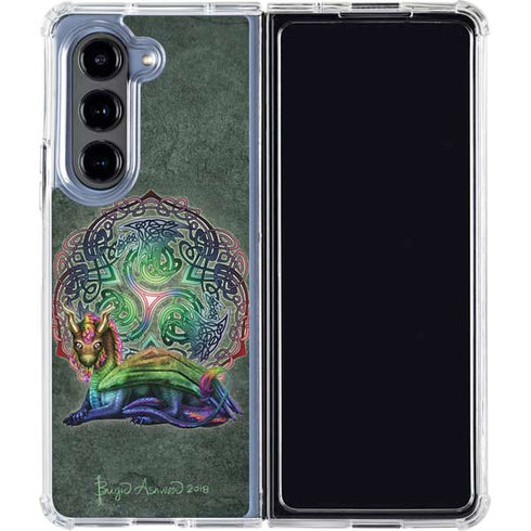 Celtic Dragon by Brigid Ashwood Galaxy Z Fold5 5G Clear Case