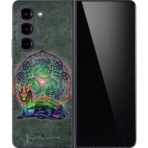 Celtic Dragon by Brigid Ashwood Galaxy Z Fold5 5G Skin