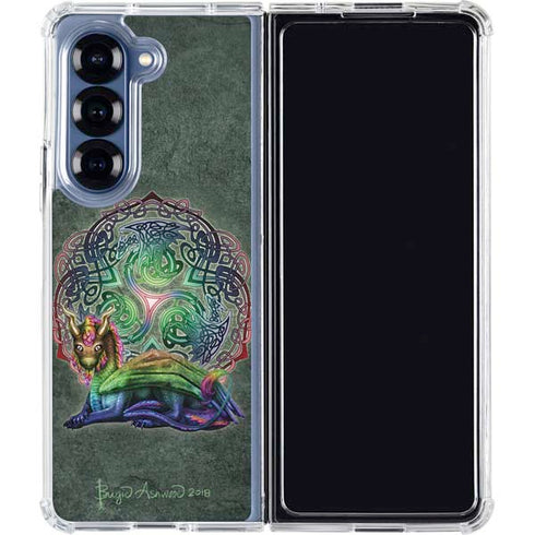 Celtic Dragon by Brigid Ashwood Galaxy Z Fold6 Clear Case