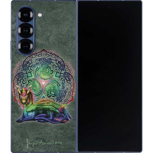 Celtic Dragon by Brigid Ashwood Galaxy Z Fold6 Skin