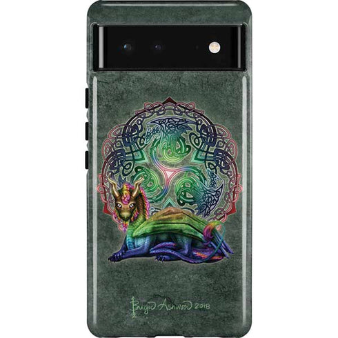 Celtic Dragon by Brigid Ashwood Pixel Cases