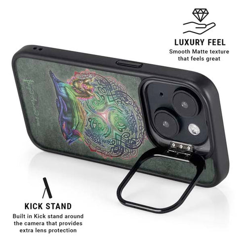 Celtic Dragon by Brigid Ashwood iPhone 13 Kickstand Case