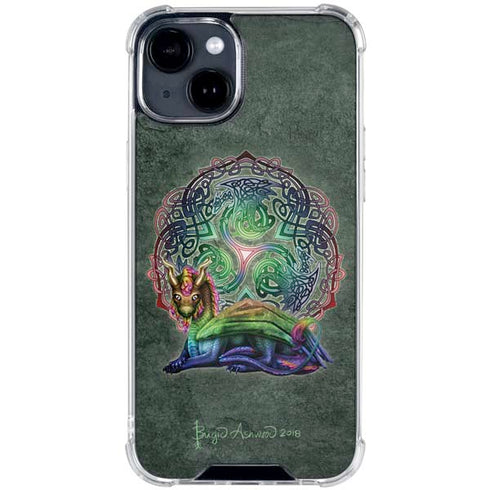 Celtic Dragon by Brigid Ashwood iPhone 15 Clear Case
