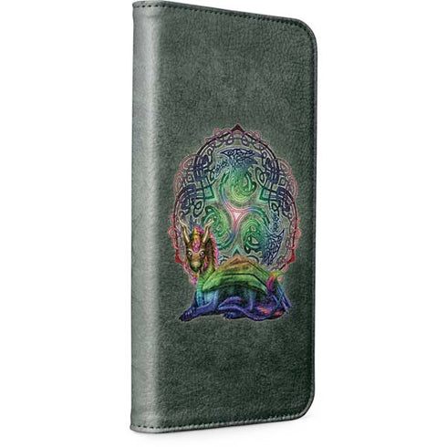 Celtic Dragon by Brigid Ashwood iPhone 15 Folio Case