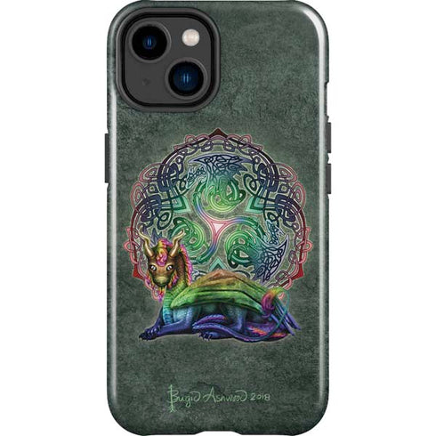 Celtic Dragon by Brigid Ashwood iPhone 15 Impact Case