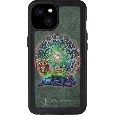 Celtic Dragon by Brigid Ashwood iPhone 15 Plus Waterproof Case