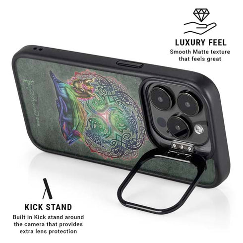 Celtic Dragon by Brigid Ashwood iPhone 15 Pro Max Kickstand Case