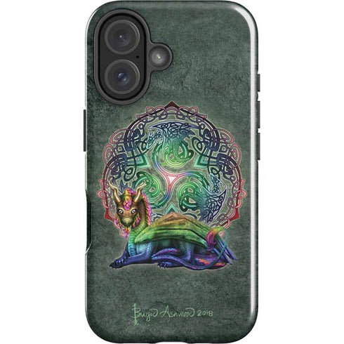 Celtic Dragon by Brigid Ashwood iPhone 16 Plus Impact Case