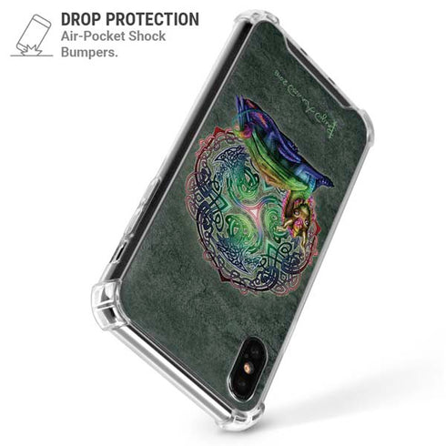 Celtic Dragon by Brigid Ashwood iPhone X/XS Clear Case
