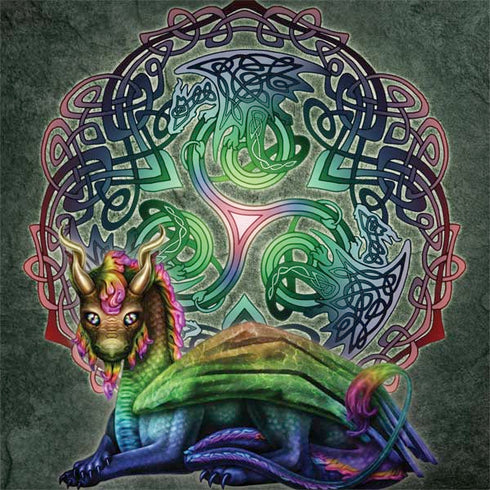 Celtic Dragon by Brigid Ashwood MacBook Skins