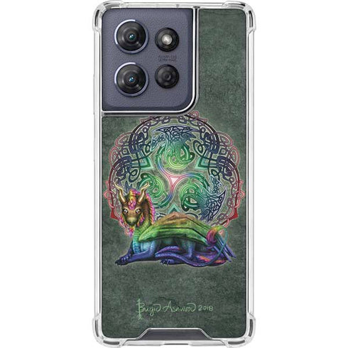 Celtic Dragon by Brigid Ashwood Moto G 5G (2025) Clear Case