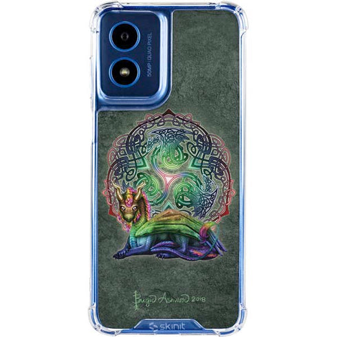 Celtic Dragon by Brigid Ashwood Moto G 5G (2024) Clear Case