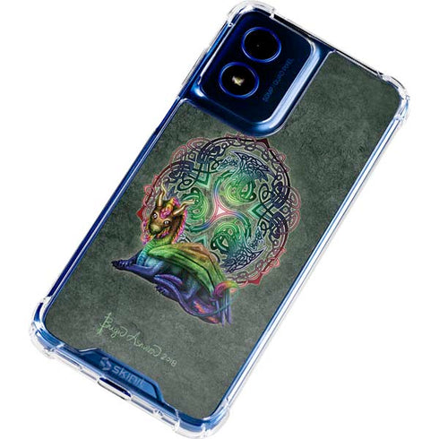 Celtic Dragon by Brigid Ashwood Moto G 5G (2024) Clear Case