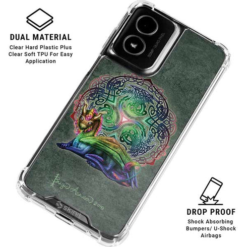 Celtic Dragon by Brigid Ashwood Moto G Power 5G (2024) Clear Case