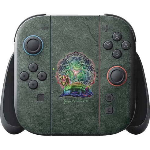 Celtic Dragon by Brigid Ashwood Nintendo Switch 2 (2025) with Joy-Con Skin