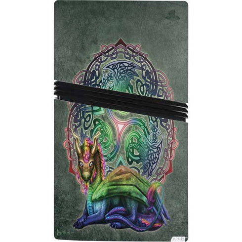 Celtic Dragon by Brigid Ashwood PS5 Pro Bundle Skin