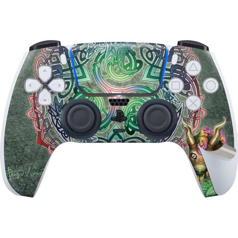 Celtic Dragon by Brigid Ashwood PS5 Pro Disk Bundle Skin