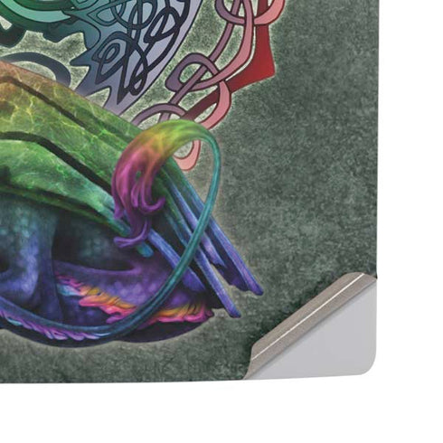 Celtic Dragon by Brigid Ashwood PS5 Pro Disk Console Skin