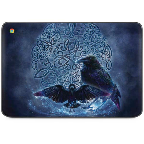 Celtic Raven by Brigid Ashwood HP Chromebook Skin