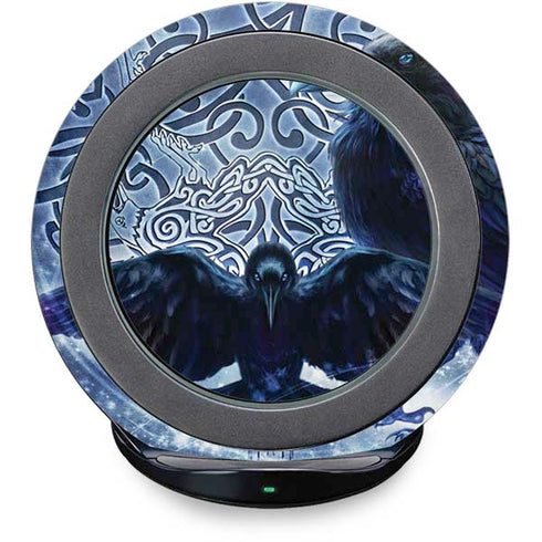 Celtic Raven by Brigid Ashwood Fast Charge Wireless Charging Stand Skin