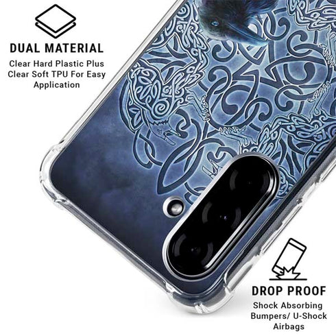Celtic Raven by Brigid Ashwood Galaxy A36 5G Clear Case