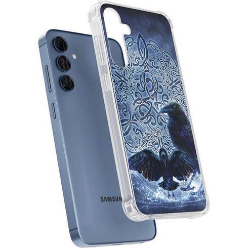 Celtic Raven by Brigid Ashwood Galaxy A55 5G Clear Case