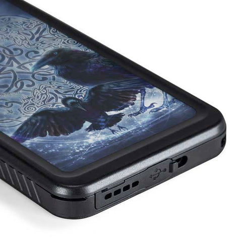 Celtic Raven by Brigid Ashwood Galaxy S24 Plus Waterproof Case