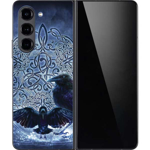 Celtic Raven by Brigid Ashwood Galaxy Z Fold5 5G Skin