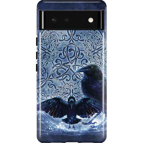 Celtic Raven by Brigid Ashwood Pixel Cases
