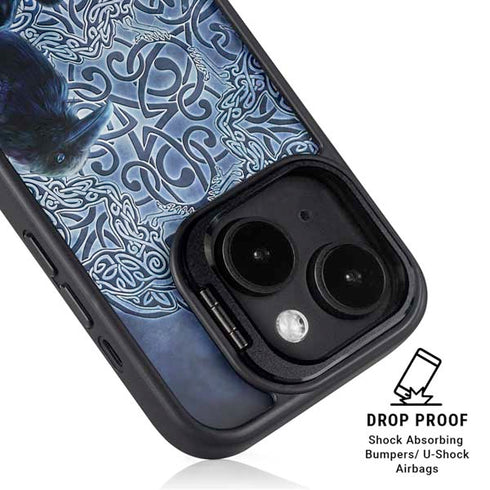 Celtic Raven by Brigid Ashwood iPhone 14 Plus Kickstand Case