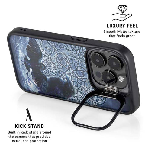 Celtic Raven by Brigid Ashwood iPhone 14 Pro Max Kickstand Case