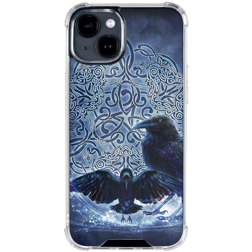 Celtic Raven by Brigid Ashwood iPhone 15 Clear Case