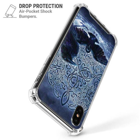 Celtic Raven by Brigid Ashwood iPhone X/XS Clear Case