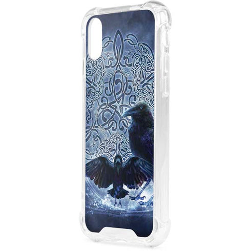 Celtic Raven by Brigid Ashwood iPhone XS Clear Case