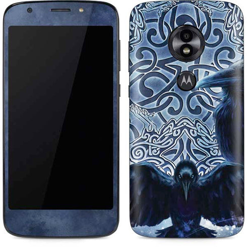 Celtic Raven by Brigid Ashwood Moto E5 Play Skin